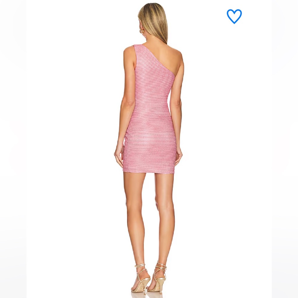 Superdown Pink One Shoulder Dress - Picture 5 of 5